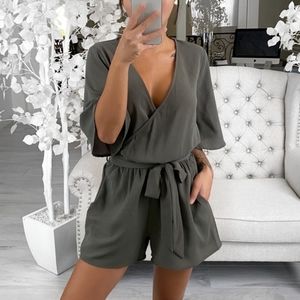 FLASH SALE❗️Giftable Gorgeous Wrap Romper Belted with Pockets NWOT